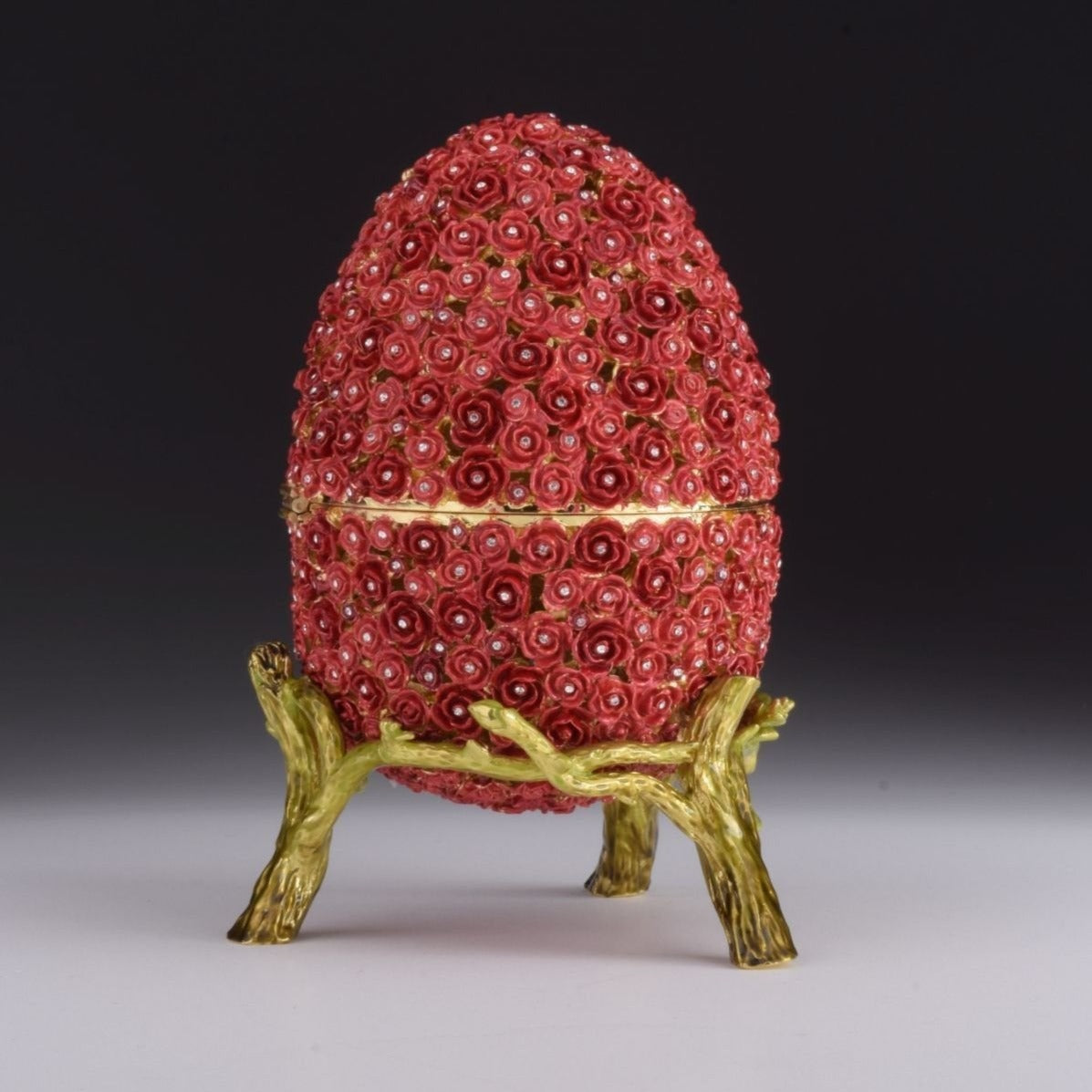 Red Flowers Faberge Egg