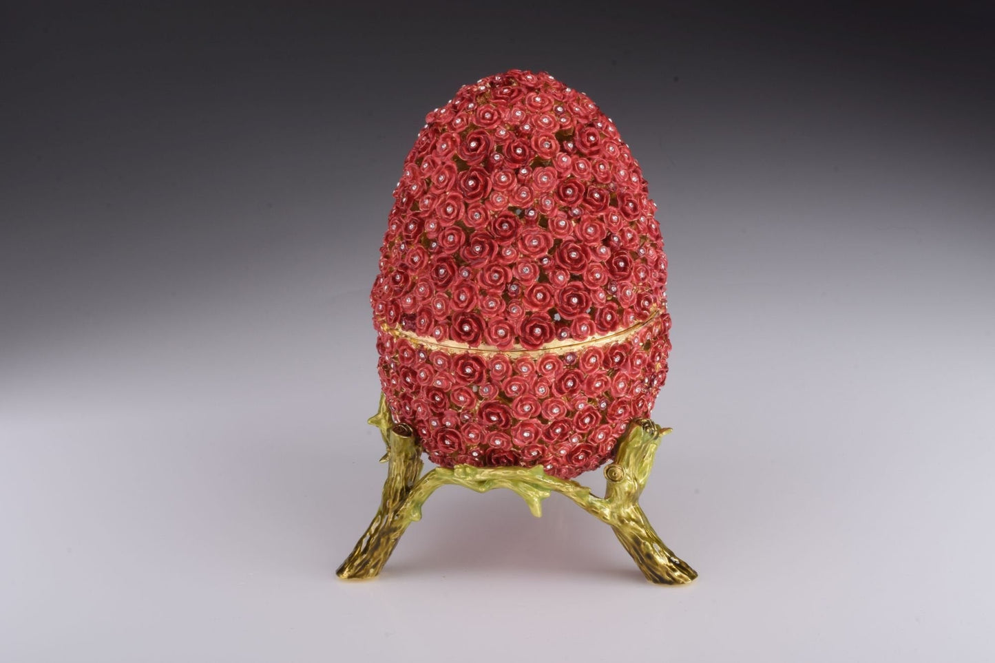 Red Flowers Faberge Egg