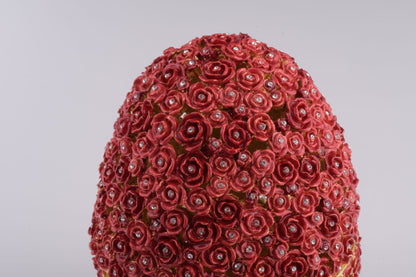 Red Flowers Faberge Egg