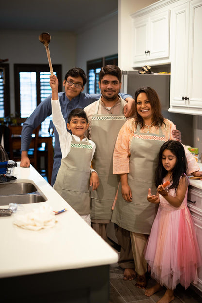 Adult and Child Bundle of 2: Full-Length Kuffiyeh Apron