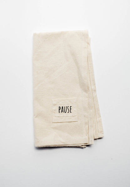 Locally-Made Cotton Napkins with Word Tags – Perfect for Gatherings & Holidays