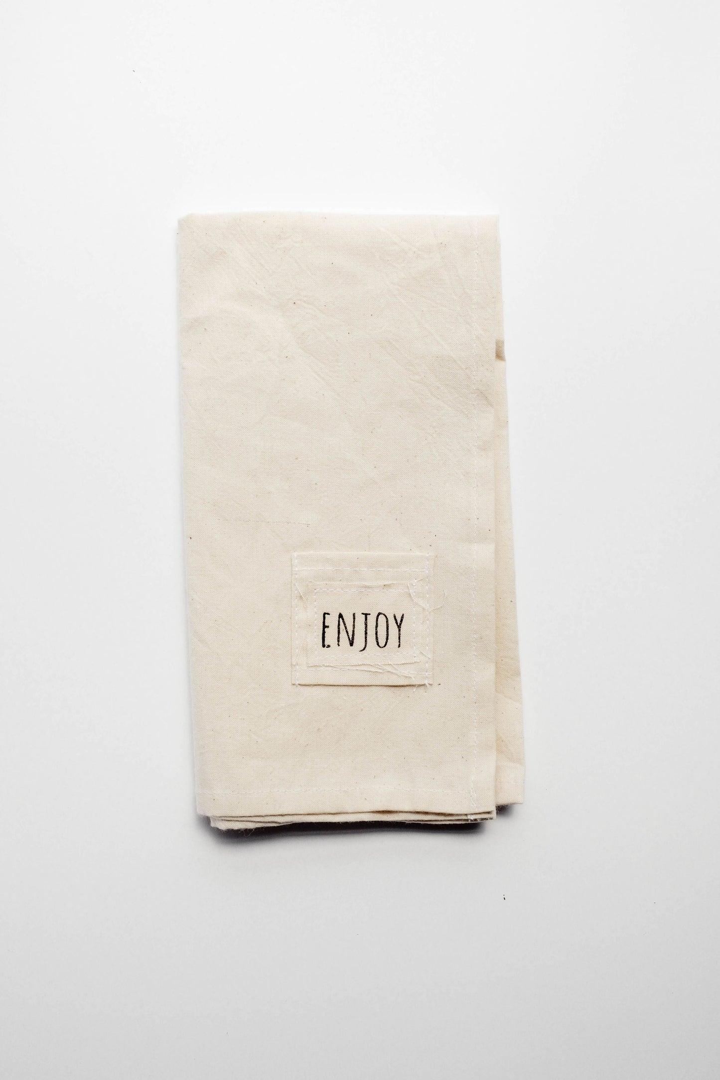 Locally-Made Cotton Napkins with Word Tags – Perfect for Gatherings & Holidays